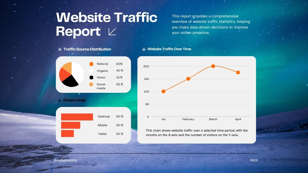website traffic report